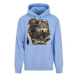 Tribesman Wolf Unisex Surf Hoodie