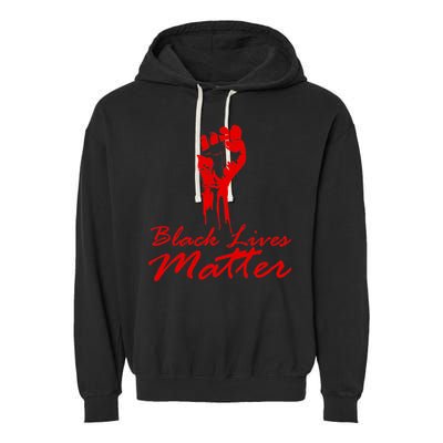 Tribute Black Lives Matter Fist Garment-Dyed Fleece Hoodie
