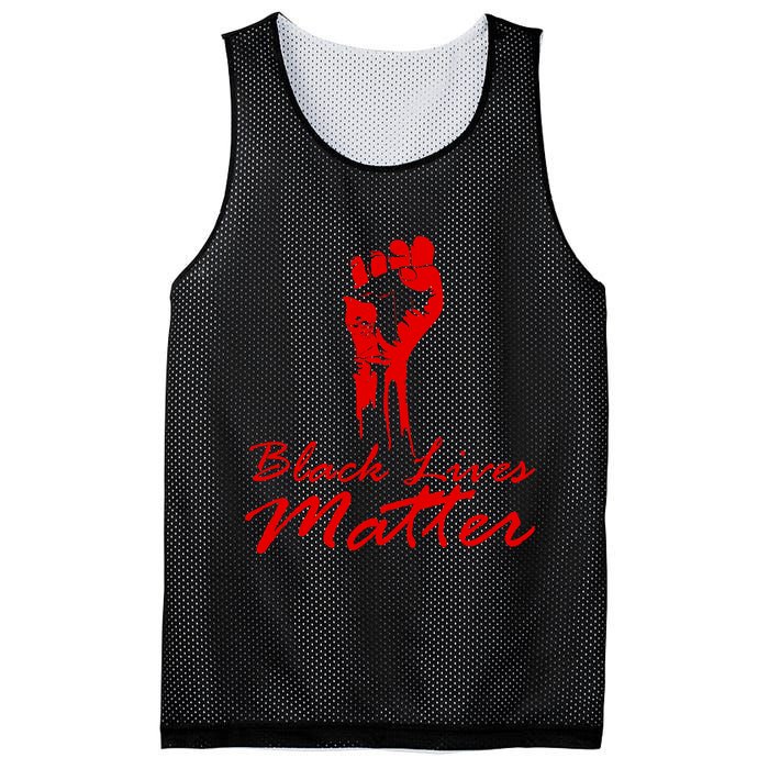 Tribute Black Lives Matter Fist Mesh Reversible Basketball Jersey Tank