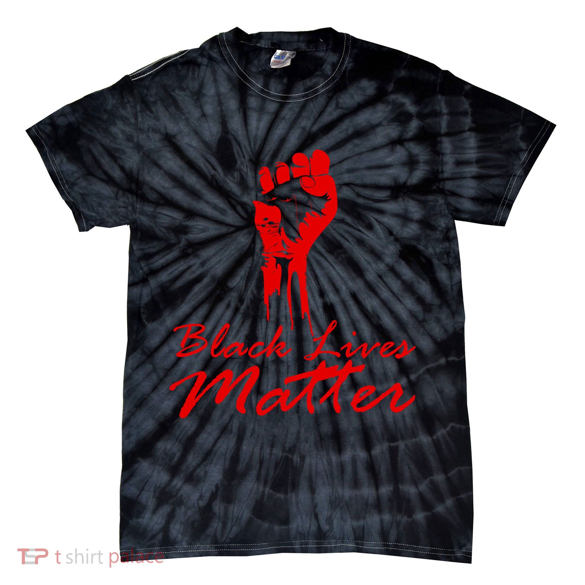 Tribute Black Lives Matter Fist Tie-Dye T-Shirt