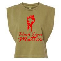 Tribute Black Lives Matter Fist Garment-Dyed Women's Muscle Tee