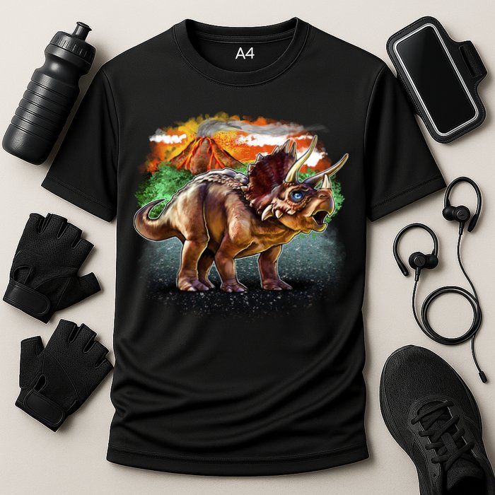 Triceratops Volcano Cooling Performance Crew T-Shirt