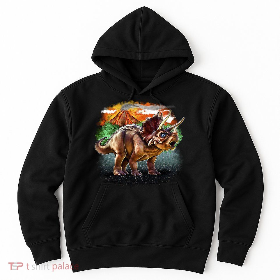 Triceratops Volcano Hoodie