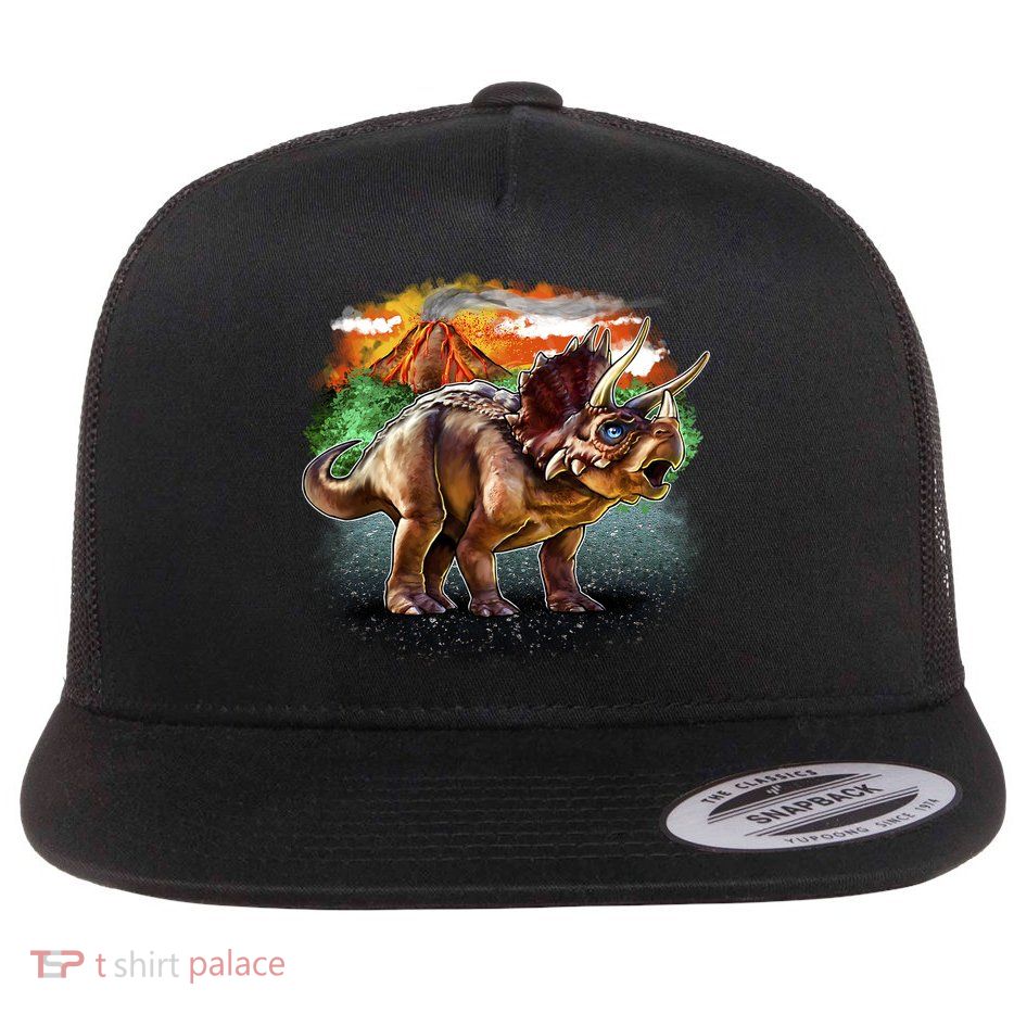 Triceratops Volcano Flatbill Hat
