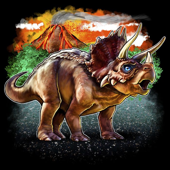 Triceratops Volcano 16 in Basic Backpack