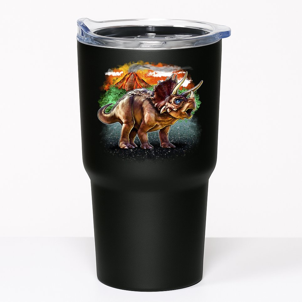 Triceratops Volcano Tumbler