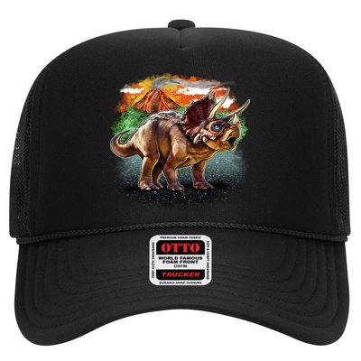 Triceratops Volcano Trucker Hat