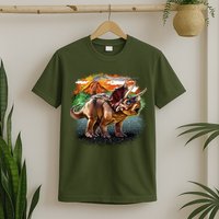 Triceratops Volcano T-Shirt