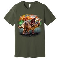 Triceratops Volcano Premium T-Shirt