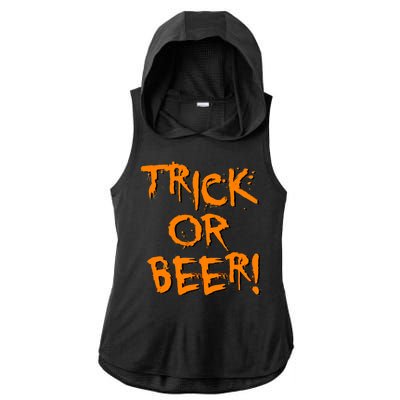 Trick Or Beer Ladies PosiCharge Tri-Blend Wicking Draft Hoodie Tank