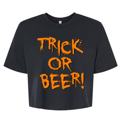 Trick Or Beer Bella+Canvas Jersey Crop Tee