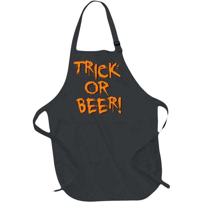 Trick Or Beer Full-Length Apron With Pockets