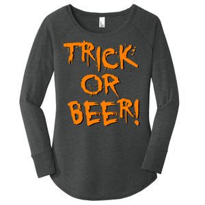 Trick Or Beer Women's Perfect Tri Tunic Long Sleeve Shirt