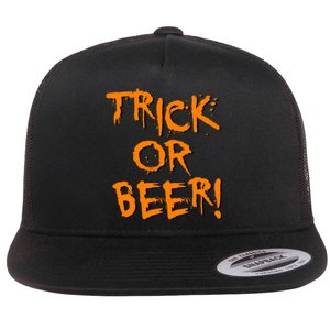 Trick Or Beer Flat Bill Trucker Hat