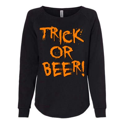 Trick Or Beer Womens California Wash Sweatshirt