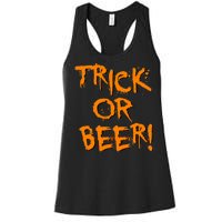 Trick Or Beer Women's Racerback Tank