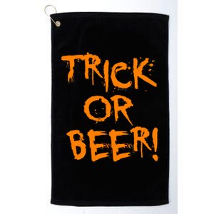 Trick Or Beer Platinum Collection Golf Towel