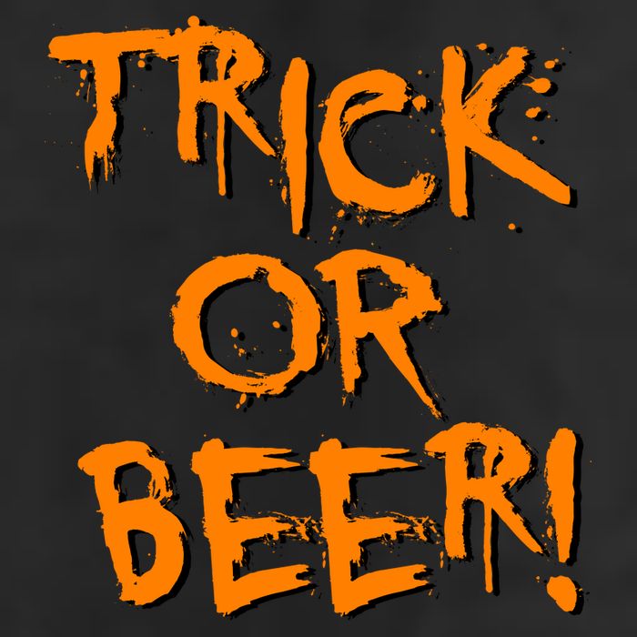 Trick Or Beer Golf Towel