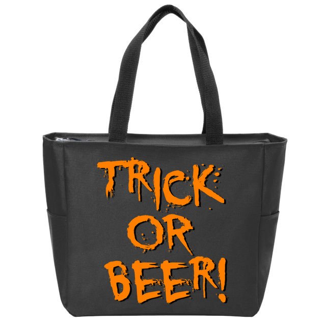 Trick Or Beer Zip Tote Bag