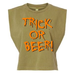 Trick Or Beer Garment-Dyed Women's Muscle Tee