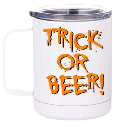 Trick Or Beer 12 oz Stainless Steel Tumbler Cup