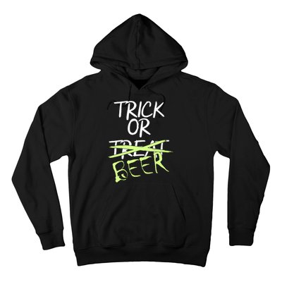 Trick or Beer Funny Halloween Party Hoodie