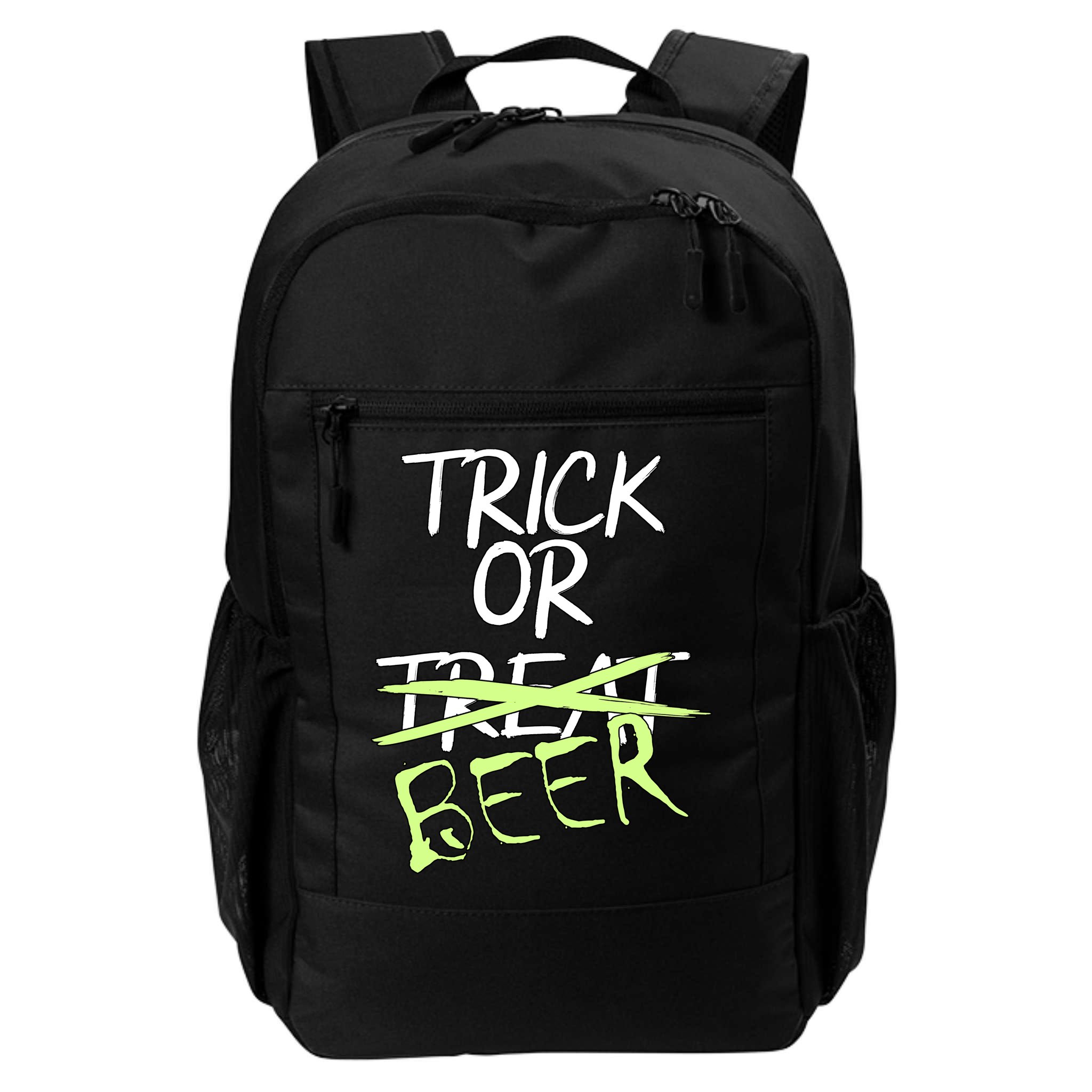 Trick or Beer Funny Halloween Party Backpack