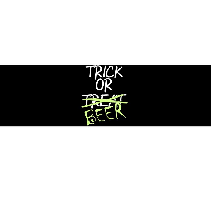 Trick or Beer Funny Halloween Party Bumper Sticker