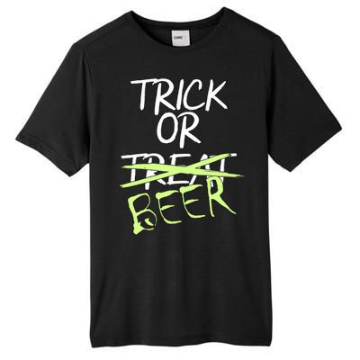 Trick or Beer Funny Halloween Party Tall Fusion ChromaSoft Performance T-Shirt