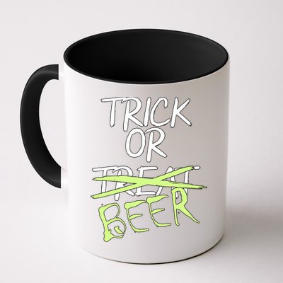 Trick or Beer Funny Halloween Party Mug