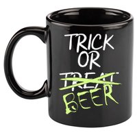 Trick or Beer Funny Halloween Party 11oz C Handle Ceramic Mug