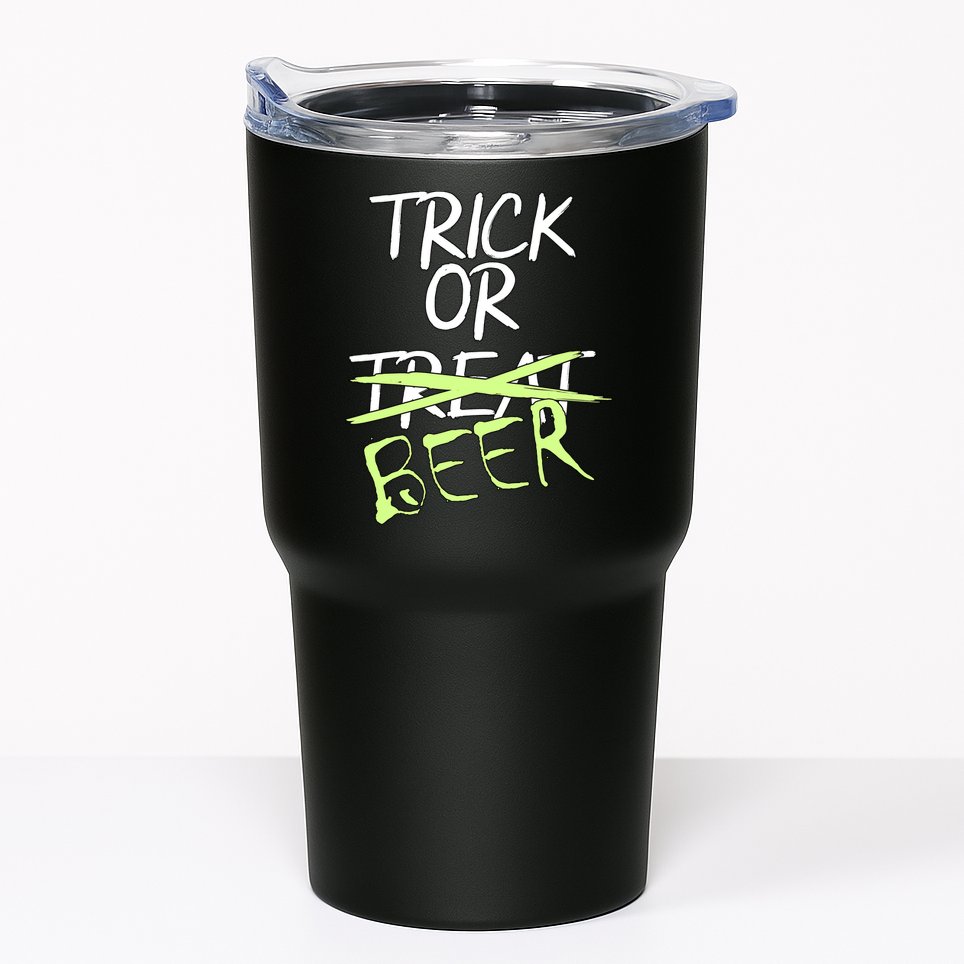 Trick or Beer Funny Halloween Party Tumbler