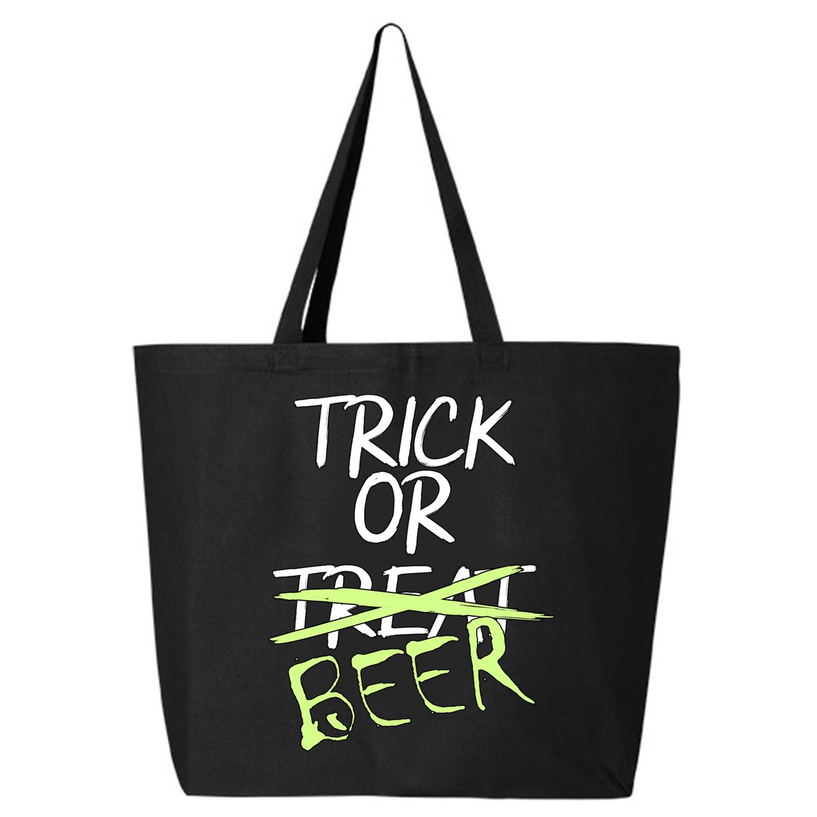 Trick or Beer Funny Halloween Party 25L Jumbo Tote