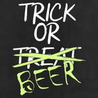 Trick or Beer Funny Halloween Party 25L Jumbo Tote