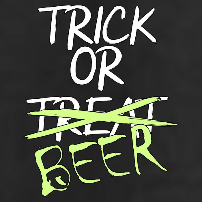 Trick or Beer Funny Halloween Party 25L Jumbo Tote