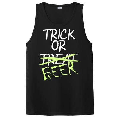 Trick or Beer Funny Halloween Party PosiCharge Competitor Tank