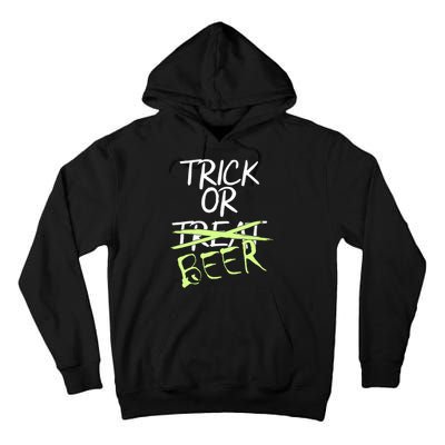 Trick or Beer Funny Halloween Party Tall Hoodie