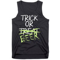 Trick or Beer Funny Halloween Party Tank Top