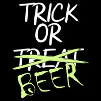 Trick or Beer Funny Halloween Party Womens T-Shirt