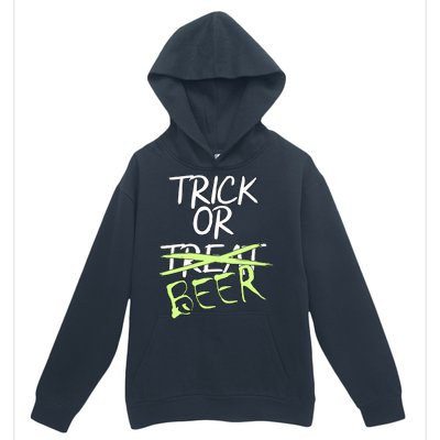 Trick or Beer Funny Halloween Party Urban Pullover Hoodie