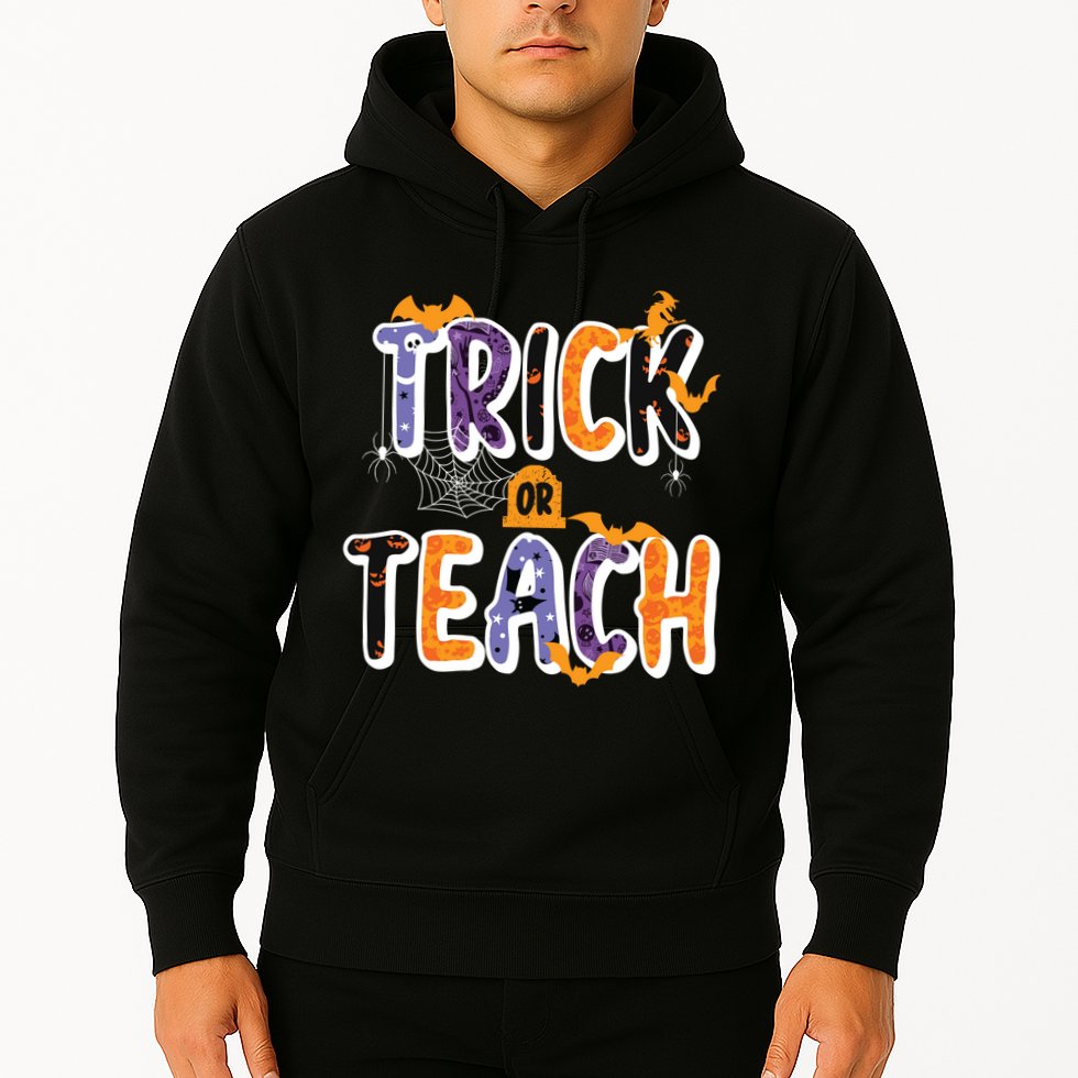 Trick Or Teach Funny Cute Halloween Hoodie