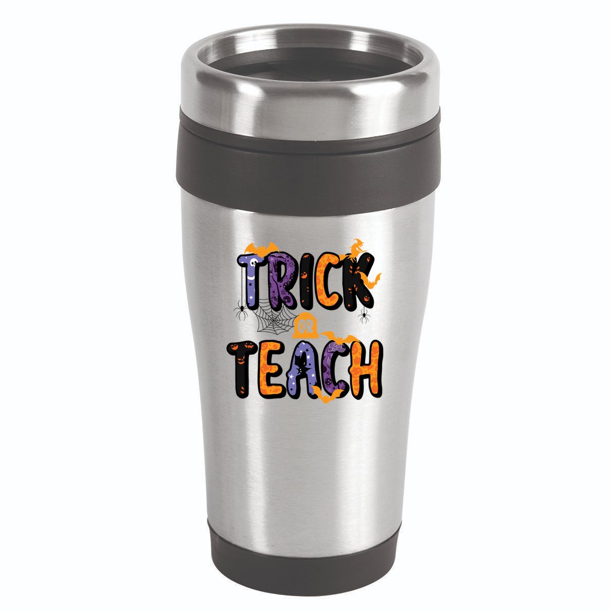 Trick Or Teach Funny Cute Halloween 16oz Travel Tumbler