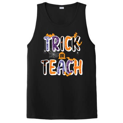 Trick Or Teach Funny Cute Halloween PosiCharge Competitor Tank