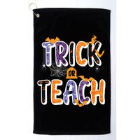 Trick Or Teach Funny Cute Halloween Golf Towel