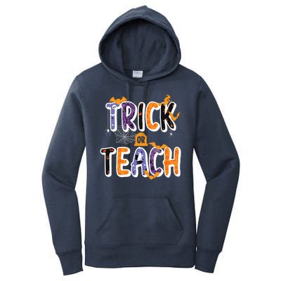 Trick Or Teach Funny Cute Halloween Women's Pullover Hoodie