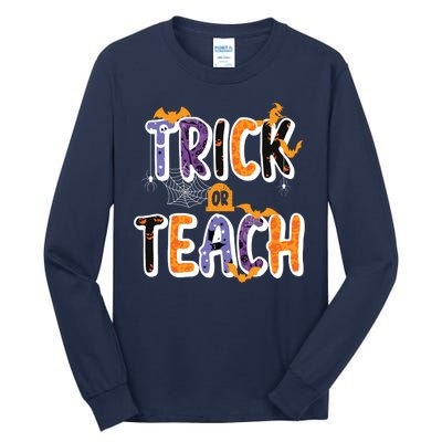 Trick Or Teach Funny Cute Halloween Tall Long Sleeve T-Shirt