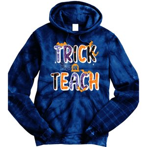 Trick Or Teach Funny Cute Halloween Tie Dye Hoodie