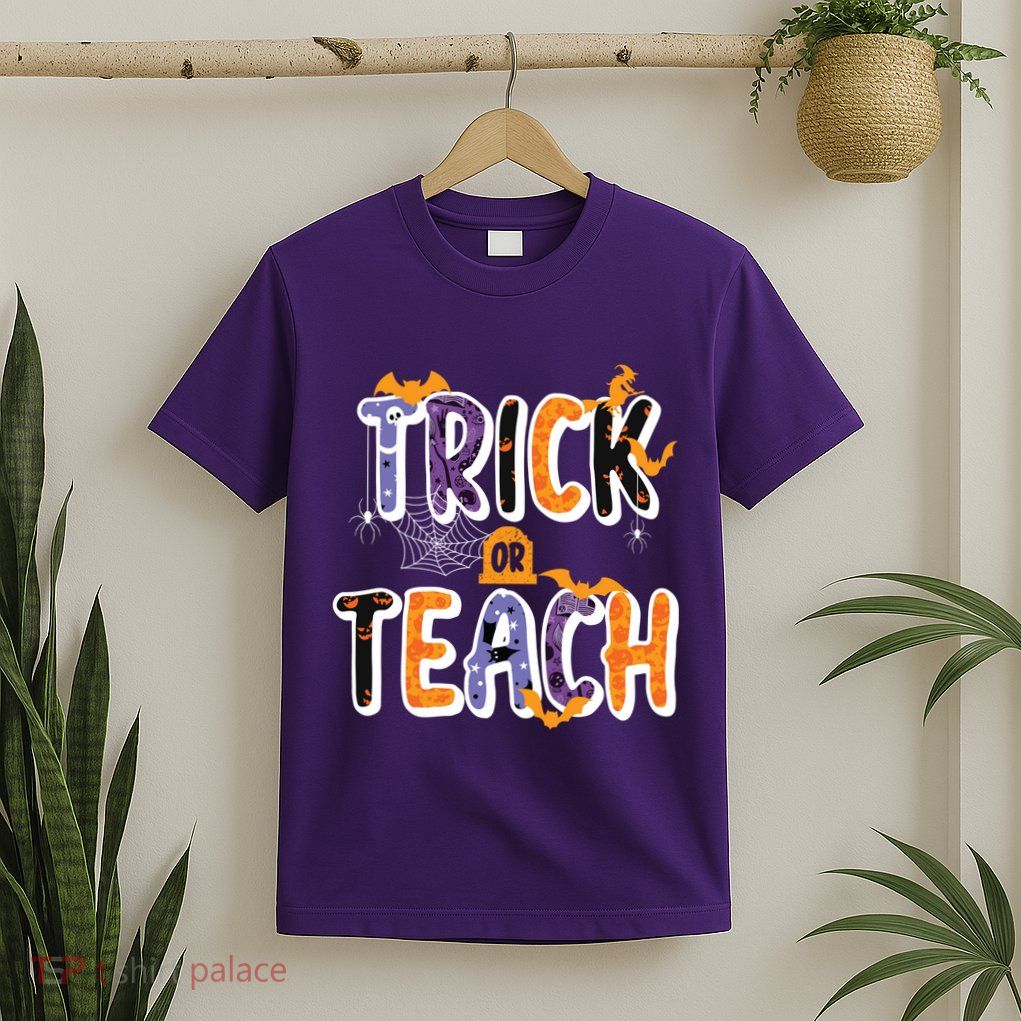 Trick Or Teach Funny Cute Halloween T-Shirt