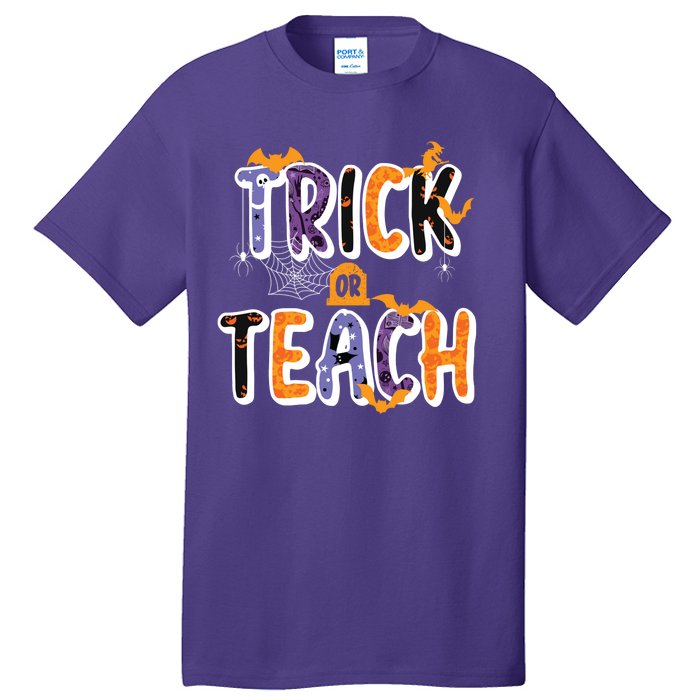 Trick Or Teach Funny Cute Halloween Tall T-Shirt