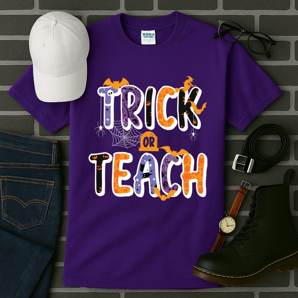Trick Or Teach Funny Cute Halloween Tall T-Shirt